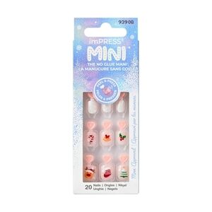 Impress Holidays Christmas Girl's Mini Press-On Nails